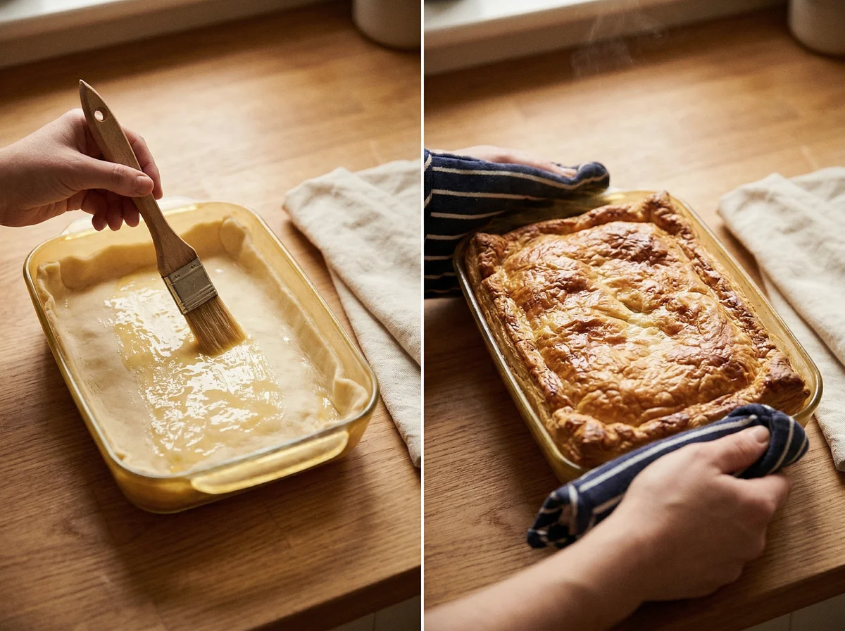 The Ultimate Chicken and Leek Pie with Golden Puff Pastry